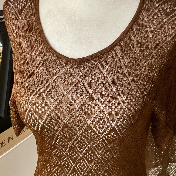 NWT Brown Knit Dress - Picture 2 of 3